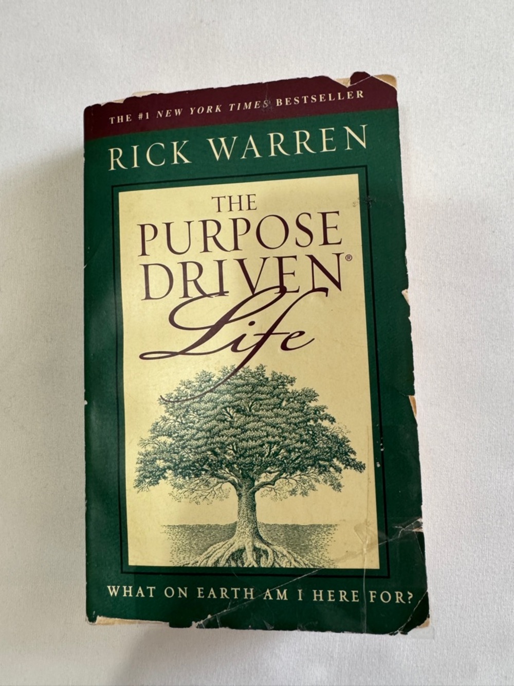 Rick Warren "The Purpose Driven Life" Book - Green/Cream Cover
